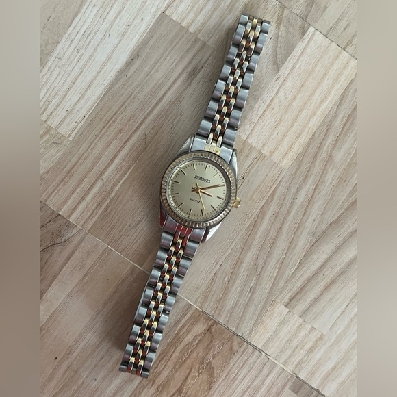 Rumours Ladies Watch Two Tone Bracelet Gold Tone Dial Gold Hands Markers - Picture 7 of 14